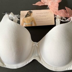 AMBRIELLE White Bras Size 40C
